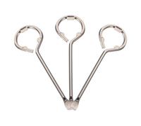 Gadpiparty Lot de 3 Ouvre-boîtes en Fer Argenté, Résistant à L'usure et Facile à Transporter, pour Ouvrir les Couvercles de Pots de Peinture