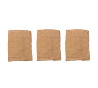 Gadpiparty Lot de 3 sacs de rangement en lin pour déchets organiques et alimentaires, respirants, multifonctionnels, design simple, pour le jardinage et le transport