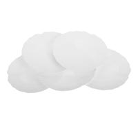 Gadpiparty Lot de 5 Assiettes Blanches Réutilisables en Plastique Pp Forme Pétale Légères et Sûres pour Maison et Restaurants Vaisselle Créative et Esthétique