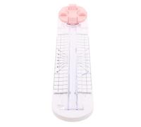 Gadpiparty Massicot Multifonction Rose, Coupe Précise Bidirectionnelle | Plastique Léger, Règle Intégrée et Positionnement Réglable, Lame Logée