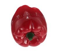 Gadpiparty Minuteur Cuisine Mécanique de Légume Rouge Compte à Compte Manuel et Design Ergonomique pour Cuisson et Pâtisserie en Plastique