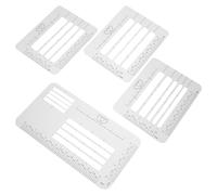 Gadpiparty Modèle de Guide D'adressage pour Enveloppes 4pcs en Pp 4 Styles Ergonomiques pour Calligraphie et Lettres Manuscrites