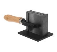 Gadpiparty Moule en Métal pour Argenté et Cuivre avec Poignée Bois | Moule à Barre Cylindrique, Rainure pour Tôle, Atelier Bijouterie, Bouton de Verrouillage Réglable