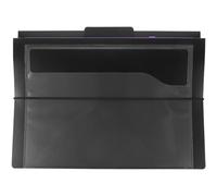 Gadpiparty Paquet Dossier Accordéon Organiseur de Documents Noir en Plastique Résistant et Poignée, pour Rangement Bureau Maison Déplacement