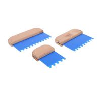 Gadpiparty Peignes Texturés pour Peinture Artistique 3pcs 2, 4 et 5 Pouces en Plastique et Bois pour Peinture à Effet Lin et Texture Murale Décorative