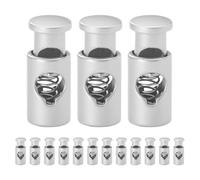 Gadpiparty Pinces pour Grillades en Rapide Installation pour Acier Bambou 15pcs Fil de Fer Argenté Boucle de Fixation Antidérapante Brochettes Barbecue en Plein Air