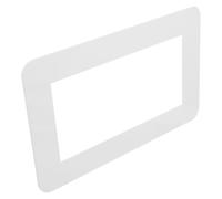 Gadpiparty Plaque de cadre d'interrupteur en Acrylique Blanc avec bordure épaisse, autocollant facile à installer, décor élégant pour diverses conceptions d'intérieur modernes