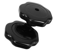 Gadpiparty Poignée autocuiseur 19 MM en plastique noir, 2 pièces, bouton de couvercle de cocotte, installation facile pour couvercle de pression
