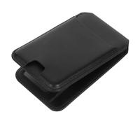 Gadpiparty Porte-Cartes Magnétique pour Téléphone en PU Noir Support Pliable Multifonctionnel, Pochette Adhésive pour Cartes D'identité et Crédit, pour Usage Quotidien