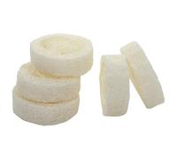 Gadpiparty Porte-savonnette en Luffa Naturel Beige 5 Pièces Forme Simple et Naturelle, Protège Le Savonnette Gardant Sec et Évite qu'il Ne Tombe, Décoration Créative de Salle de Bain