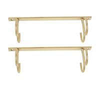 Gadpiparty Porte-tasses sous Meuble en Fer Doré 2pcs, Support Multifonctionnel et Gain de Place Cuisine, Design Minimaliste Adapté Salon et Bureau
