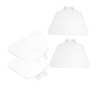 Gadpiparty Protection oculaire pour meuleuse d'établi 4 pièces en plastique transparent avec dispositif de sécurité pour utilisateurs de meuleuses électriques