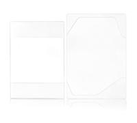 Gadpiparty Protège-Cahiers A5 Transparents en PVC Imperméables, Lot de 2, Protection pour Cahiers A5 et Carnets d'Étudiant, Couverture Étanche avec Noyau Intérieur