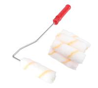 Gadpiparty Rouleau à Peinture Murale 4 Pouces Manche Petit Doigt 31 Cm en Polyester Facile à Utiliser et Nettoyer pour Murs et Plafonds en Intérieur, Pack Couleur Aléatoire Plusieurs styles