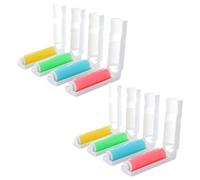 Gadpiparty Rouleaux Anti-peluches Brosse Légère en Plastique et TPR Lot de 8 Pliables et Lavables poils d'animaux et poussière pour Vêtements et Tapis