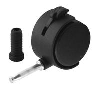 Gadpiparty Roulettes de Meuble Universelles Protection des Sols Durs et Chaise de Bureau de 2 Pouces avec Frein et Embout Abs Noir, Roues Solide pour Lit Garçon et Filles