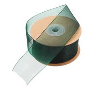 Gadpiparty Ruban en Organza Transparent en Chiffon 38mm X 20m, Doux et Confortable, Décoratif pour Emballage Présent DIY et Décorations de Fêtes