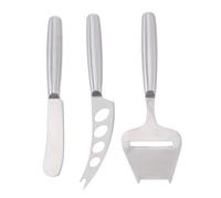 Gadpiparty Set de 3 Couteaux à Fromage en Acier Inoxydable Lame Tranchante et Manche Confortable pour Découper Beurre et Fromages Variés Cuisine