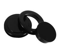Gadpiparty Set de Anneaux de Trou en PVC Noir Lot de 2 Protection et Stabilité Accessoires Extérieurs Indispensables pour Parasol de Table pour Parasol de Jardin et Plage