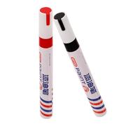 Gadpiparty Stylo de Réparation pour Écriture Monumentale 2pcs, Feutres Rouges et Noirs en Plastique, et Adapté aux Surfaces Pierre et Métal