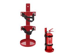 Gadpiparty Support d'extincteur, support mural universel pour 2 à 4 kg | En fer massif avec protection des bords lisses polis, format compact de 36 x 14,2 x 14,2 cm, pour voiture, voiture et bureau