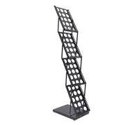 Gadpiparty Support Pliable en Alliage D'aluminium pour Porte-Revue A4 Vertical Multi-Couches, pour Magasin et Expositions, Robuste et Facile à Ranger