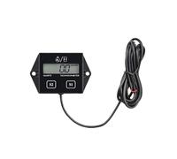 Gadpiparty Tachymètre Numérique 3v pour Moto avec Compteur Horaire Lcd, Boîtier Abs Noir, Conception Inductive, Précision 0,1hrs et Affichage Jusqu'à 9999,9 Heures