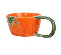 Gadpiparty Tasse Halloween Originale de Citrouille Orange en Céramique 300ml Légère et Pratique Décoration pour Bureau et Dortoir