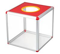 Gadpiparty Urne carrée transparente pour dons de loterie caritative - Pour collecte de fonds - Suggestion de vote - 25 cm