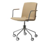 Gärsnäs Fauteuil Day pivotant chromé Chêne-natural-H&S-elmosoft 02119