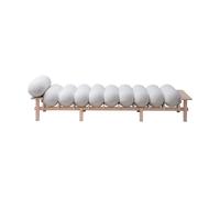 Gärsnäs Lit de repos Dag Hêtre-Barnum bouclé 01 Off white