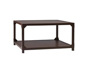 Gärsnäs Table Basse Bleck 75x75 cm placage Marque-page brun foncé teinté