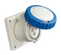gaestopas Argo rapide - Prise à encastrer droite 90 x 100 2 pôles + terre 16 A 6 h/s IP67 Bleu