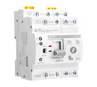 GAEYAELE Mini ATS Interrupteur de transfert automatique Double alimentation Alimentation continue Type rail DIN(4P 63A AC220V)