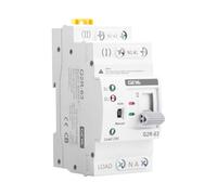 GAEYAELE Mini ATS Interrupteur de transfert automatique Double alimentation Alimentation continue Type rail DIN(2P 63A AC220V)