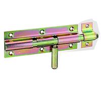 GAH-Alberts 128166 Verrou de box bouton | avec gâche attachée | galvanisé bichromatée | 140 x 60 mm