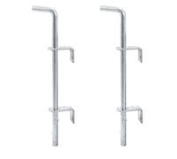 GAH-Alberts 211059 211028 Lot de 2 patins de sol galvanisés à chaud Ø 16 mm 400 mm Espacement des boulons 40 mm
