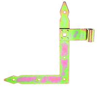 GAH-Alberts 312787 Penture équerre | droit, en haut | Acier brut, galvanisé bichromatée | gond : Ø13 mm | taille 250 x 200 x 30 mm