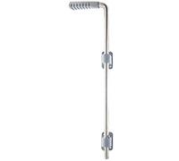 GAH Alberts – Verrou baïonnette L500 S16 mm inox gris mat – Boulon Ø16 mm écartement 40 mm