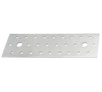 GAH-Alberts 339364 339074 Lot de 12 plaques perforées galvanisées Sendzimir 200 x 60 mm
