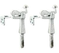 GAH-Alberts 410902 412821 Lot de 2 butées de porte à sceller dans le béton Hauteur 191 mm Profondeur 52 mm