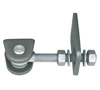 Gah-Alberts 411077 M20 Charnière de porte avec vis et écrous galvanisés à chaud pour soudure Ouverture courte180°