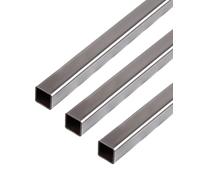 GAH-Alberts 423780 432539 Lot de 3 tubes carrés en acier 1000 x 25 x 25 mm