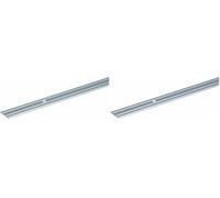 GAH-Alberts 491925 Barre de seuil | percée | aluminium, couleur acier inoxydable, anodisée | 900 x 38 mm (Lot de 2)
