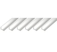 GAH-Alberts 497545 470463 Lot de 6 profilés d'angle en aluminium naturel 1000 x 20 x 10 mm
