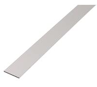 Alberts 497880 Barre plate, aluminium, anodisé couleur argent, 1000 x 20 x 2 mm, 9 pièces