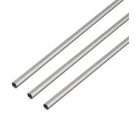 GAH-Alberts 498078 473471 Lot de 3 tubes ronds en aluminium anodisé argenté 1000 x 25 x 1,5 mm