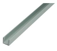 Alberts 498382 Profilé en U, aluminium, anodisé couleur argent, 1000 x 8,6 x 12 mm, 7 pièces