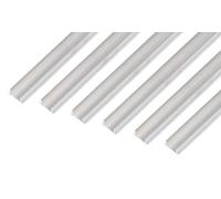 Alberts 499792 Profil en U, aluminium, naturel, 1000 x 15 x 10 mm, set de 6