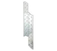 GAH-Alberts 846930 Équerre renvoyée, droite - acier, galvanisée Sendzimir, 32 x 32 x 250 mm / 25 pcs